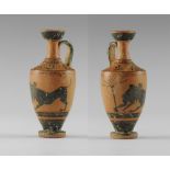 Greek Lekythos with Herakles and the Nemean Lion