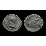 Ancient Roman Republic Coins - Vespasian - Pax Denarius