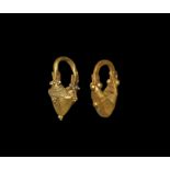 Western Asiatic Parthian Gold Earrings