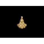 Egyptian Gold Lotus Amulet