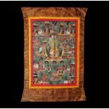Tibetan Thanka with Tsongkhapa