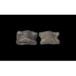 Roman Legionary 'Knuckle Bones' Gaming Piece Pair