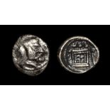 Ancient Greek Coins - Persis - Bagadat or Oborzos Hemidrachm