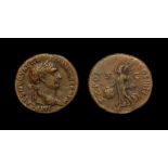 Ancient Roman Imperial Coins - Trajan - Victory As