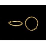 Iron Age Celtic Gold Decorated Ring