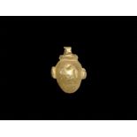 Egyptian Gold Heart Amulet