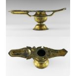 Indian Gilt Marriage Oil Lamp