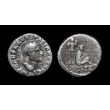 Ancient Roman Imperial Coins - Vespasian - Judaea Capta Denarius