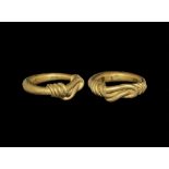 Viking Gold Ring with Knot