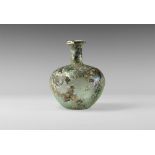 Roman Large Iridescent Rounded Body Flask