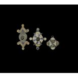 Roman Enamelled Brooch Group