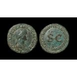 Ancient Roman Imperial Coins - Agrippina Senior (under Claudius) - SC Sestertius