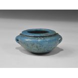 Egyptian Blue Glazed Jar