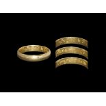 Post Medieval Gold 'In God & thee my Comfort be' Posy Ring