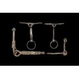 Saxon Horse Bit and Bridle Fitting Group