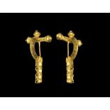 Roman Gold Brooch with 'FORTIBVS FORTVNA FAV'