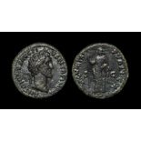 Ancient Roman Imperial Coins - Antoninus Pius - Securitas Sestertius