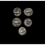 Celtic Iron Age Coins - Central Europe - Pannonia - Boii - Horse Silver Obol Group [5]