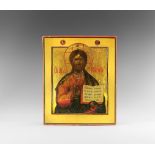 Post Medieval Russian Icon of Christ Pantocrator