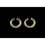 Bronze Age Urartu Electrum Hair Ring Pair