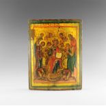 Post Medieval Russian Icon of the Solovetsky Deisis