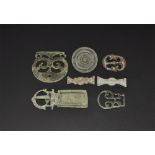 Roman Military Belt Mount and Buckle Group