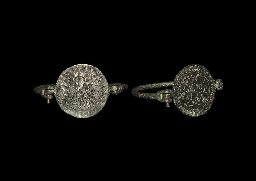 Byzantine Bracelet with Emperor Justin II Intaglio