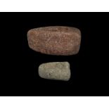 Stone Age Unfinished Ground Axe-Hammer Pair