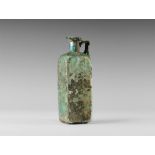 Roman Tall Rectangular Body Handled Bottle