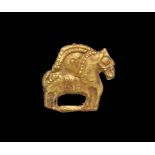 Western Asiatic Scythian Gold Horse Applique