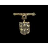 Medieval Heraldic 'Warbleton Family' Horse Harness Pendant