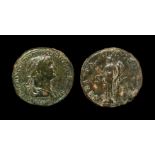 Ancient Roman Imperial Coins - Trajan - Felicitas Sestertius