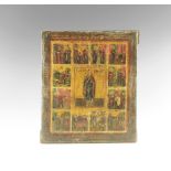 Post Medieval Russian Icon of St Panteleimon