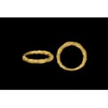 Viking Gold Twisted Ring