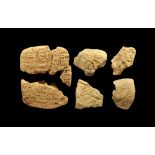 Western Asiatic Early Dynastic IIIB Cuneiform Tablet and Seal Group