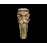 Western Asiatic Style Bearded Face Bead