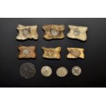 Roman Legionary Knuckle Bone Gaming Piece and Coin Group