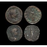Ancient Roman Imperial Coins - Gordian III - Sol Sestertii Group
