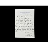 Memorabilia James Rusell Lowell Autograph Letter to Mrs Phillips