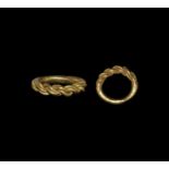 Viking Gold Twisted Ring