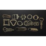 Medieval Belt Buckle and Brooch Group