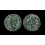 Ancient Roman Imperial Coins - Claudius - Constantia As