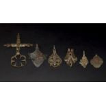 Medieval Gilt Horse Harness Pendant Group