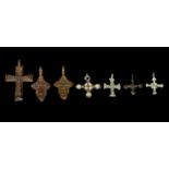 Medieval and Later Cross Pendant Group