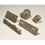 Indian Brass Openwork Body Stamp Group