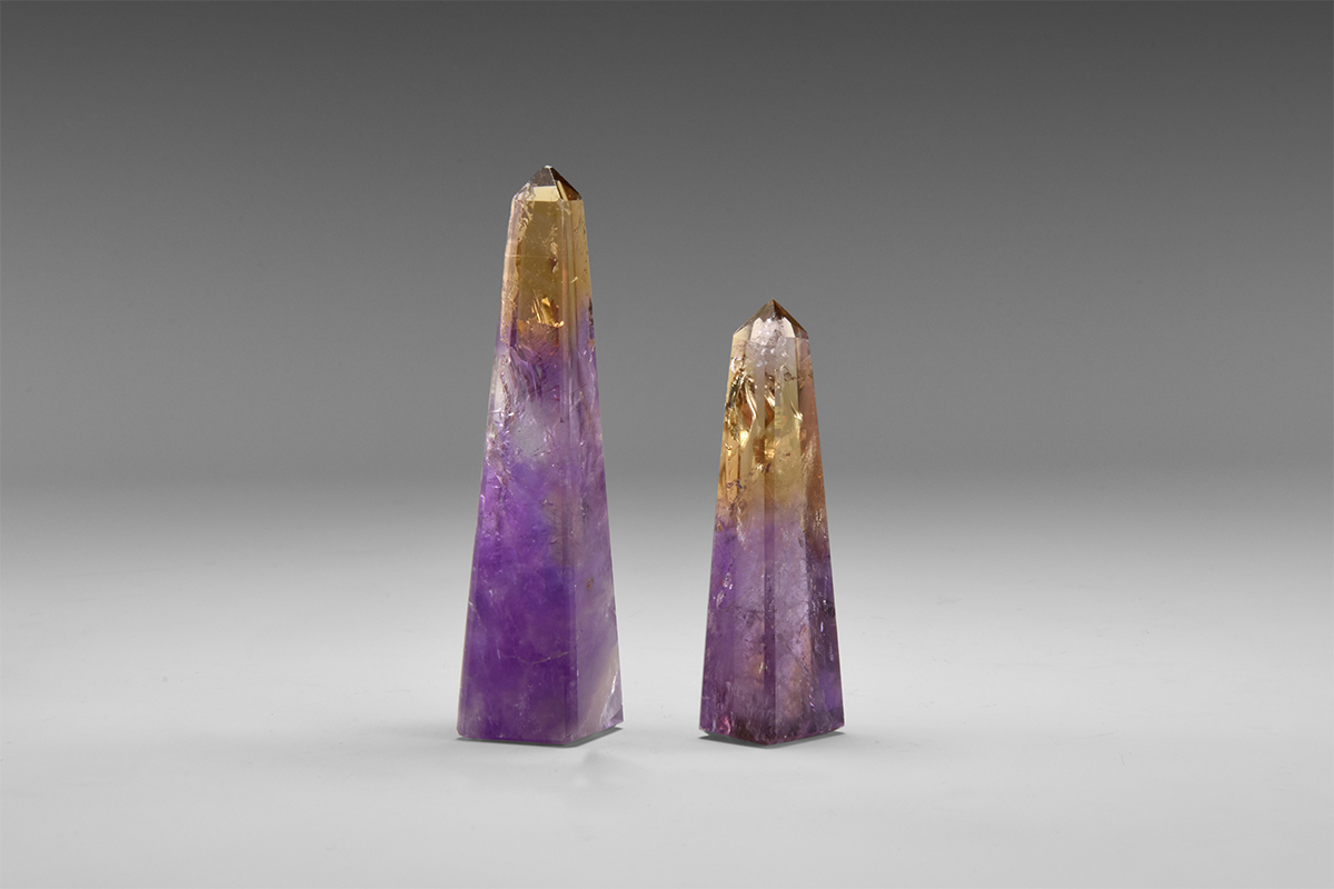 Natural History - Ametrine Obelisk Pair