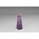 Natural History - Polished Amethyst Obelisk