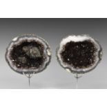 Natural History - Amethyst Geode Pair