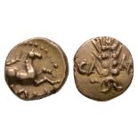 Trinovantes and Catuvellauni - Cunobelin - Classic Variant Gold Quarter Stater