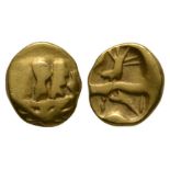 Celtic Iron Age Coins - Gallo-Belgic - Morini - Boat Tree Gold Quarter Stater